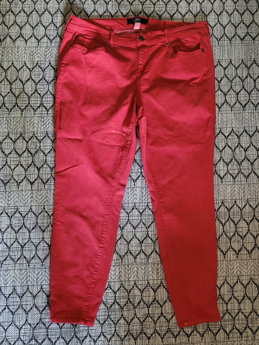 Torrid 22T Red Plus Size Denim Skinny Jeans